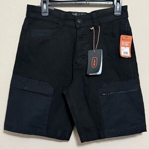 Bass Outdoor Mens Pro Cargo 9" Shorts  Size 28 Black